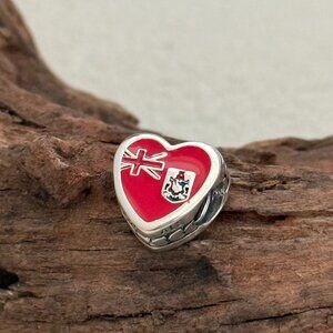 Pandora Bermuda Exclusive Heart Bead S925 Silver Charm